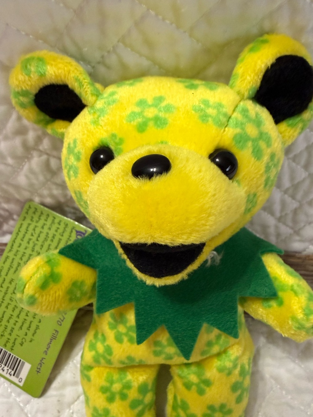 Grateful Dead 7” Plush Beanie Bear Retired Doodah Man NWT Great Condition - Picture 7 of 7